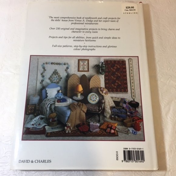 LIKE NEW Book: Doll's House Needlecrafts Over 250 Projects, Venus A Dodge 1998 - Picture 2 of 7